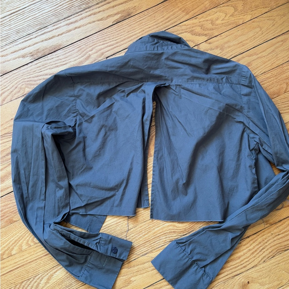 Shop rumored cropped button down
